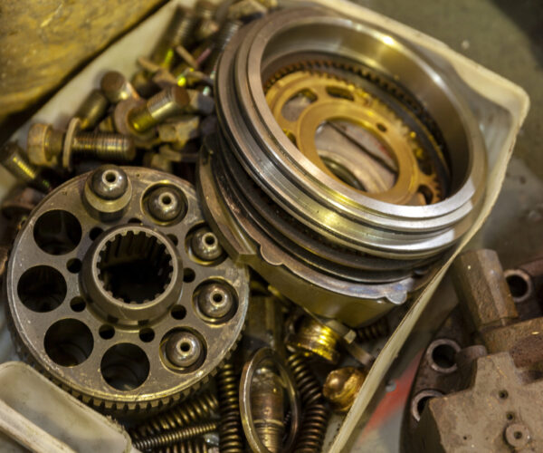 hydraulic pump in service hydraulic pump in service, close up